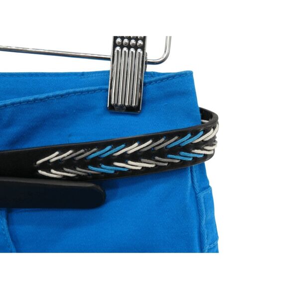 BeBop Bright Blue Utility Shorts with Braided Belt Size 5 - Picture 3 of 6